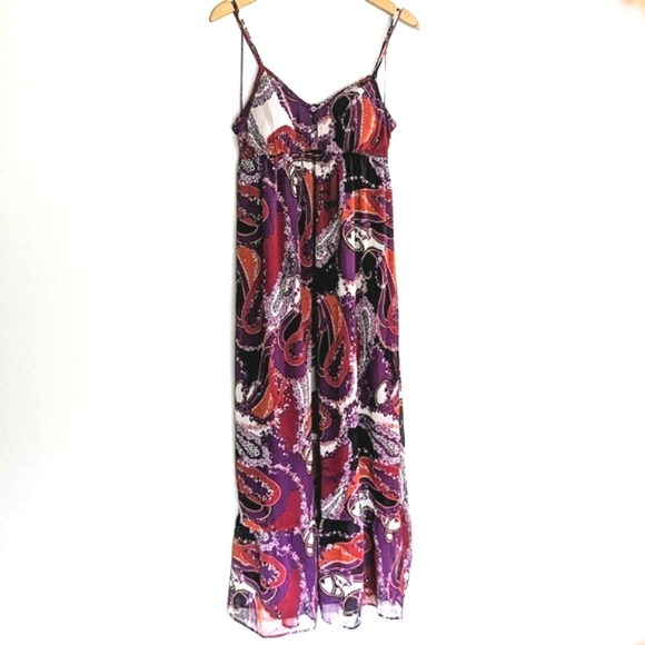 Apt. 9 Dresses & Skirts - Paisley Bustier Maxi Dress, Plum purple and reds, Women's Size Medium
